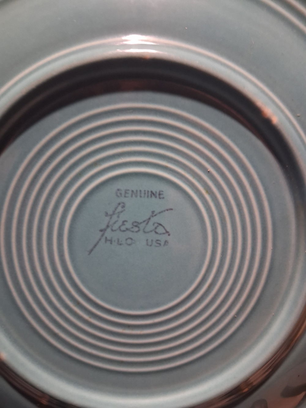Genuine Fiesta HLC USA Slate Blue Dinner Plate